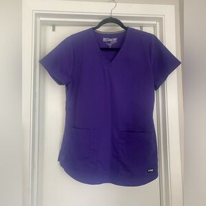 Grey’s Anatomy Women’s Purple Scrub Set - Medium Petite